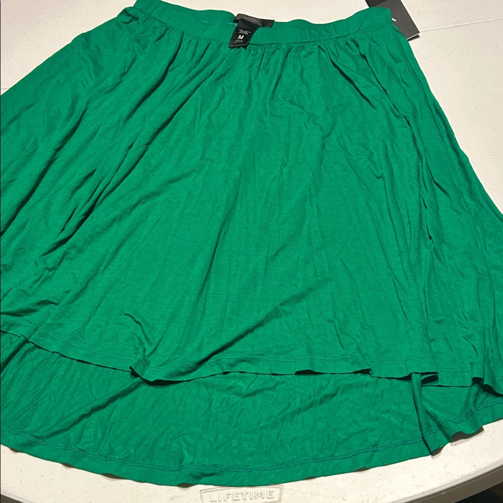 Mossimo Supply Co. Vibrant Green Midi Skirt